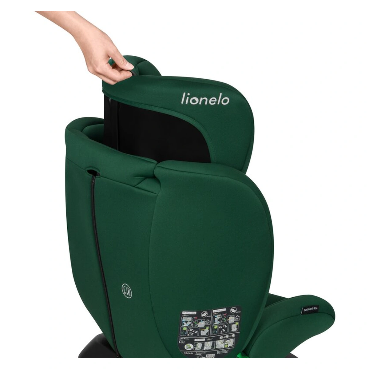 Scaun auto, Lionelo, Bastiaan i-Size, 4 in 1, Rotire 360 grade, 0-36 Kg, 40-150 cm, Isofix, Verde [14]