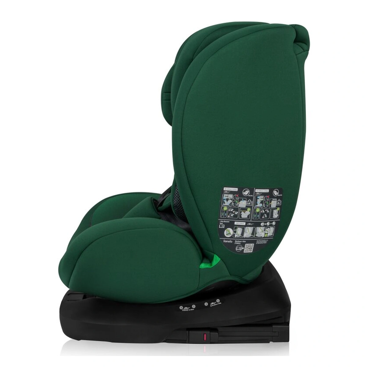 Scaun auto, Lionelo, Bastiaan i-Size, 4 in 1, Rotire 360 grade, 0-36 Kg, 40-150 cm, Isofix, Verde [11]