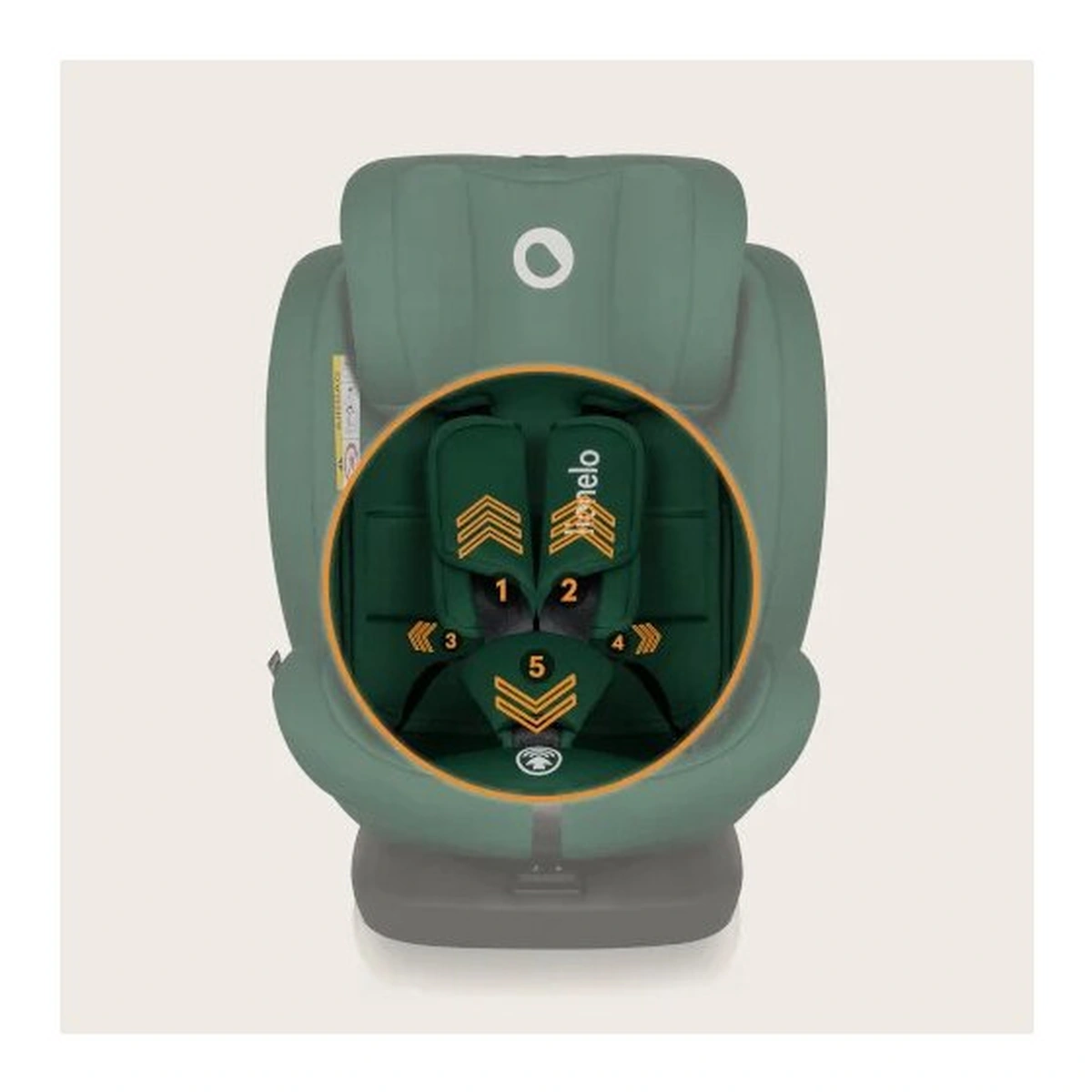 Scaun auto, Lionelo, Bastiaan i-Size, 4 in 1, Rotire 360 grade, 0-36 Kg, 40-150 cm, Isofix, Verde [24]
