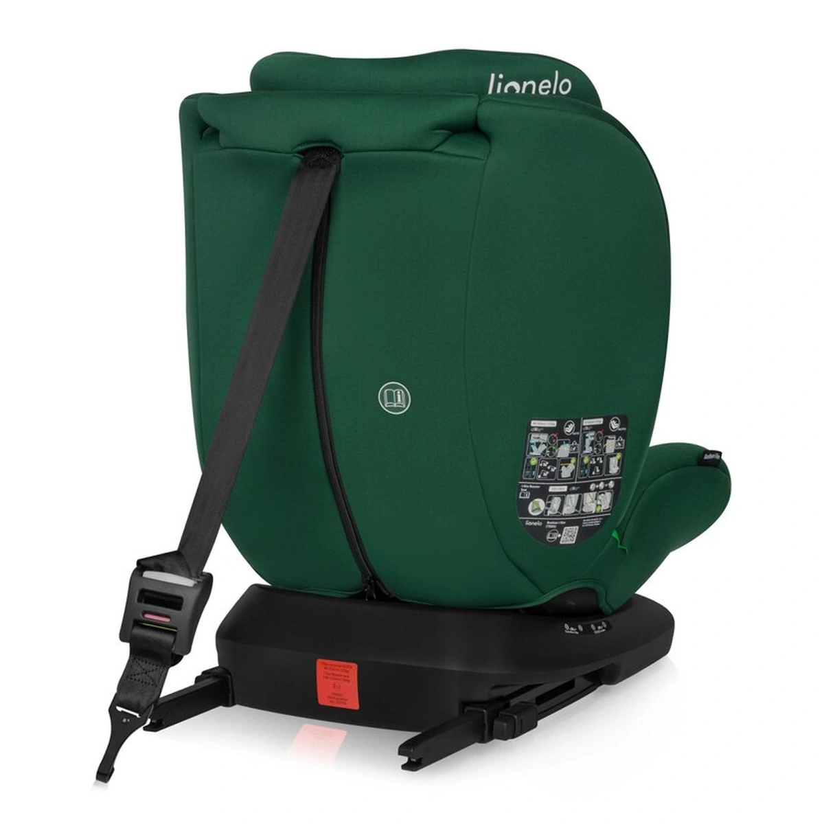 Scaun auto, Lionelo, Bastiaan i-Size, 4 in 1, Rotire 360 grade, 0-36 Kg, 40-150 cm, Isofix, Verde [13]