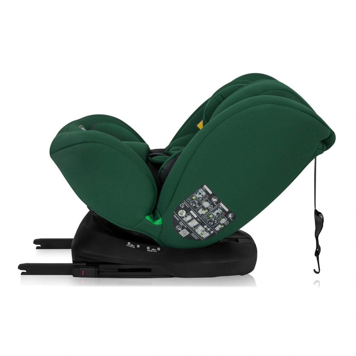 Scaun auto, Lionelo, Bastiaan i-Size, 4 in 1, Rotire 360 grade, 0-36 Kg, 40-150 cm, Isofix, Verde [15]