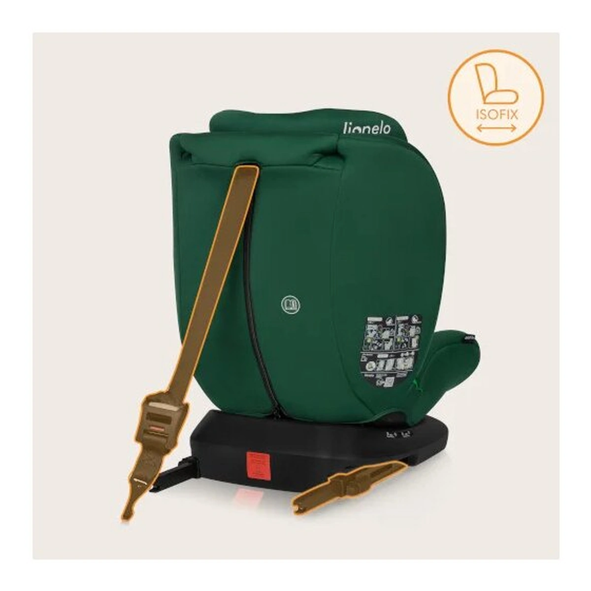 Scaun auto, Lionelo, Bastiaan i-Size, 4 in 1, Rotire 360 grade, 0-36 Kg, 40-150 cm, Isofix, Verde [29]