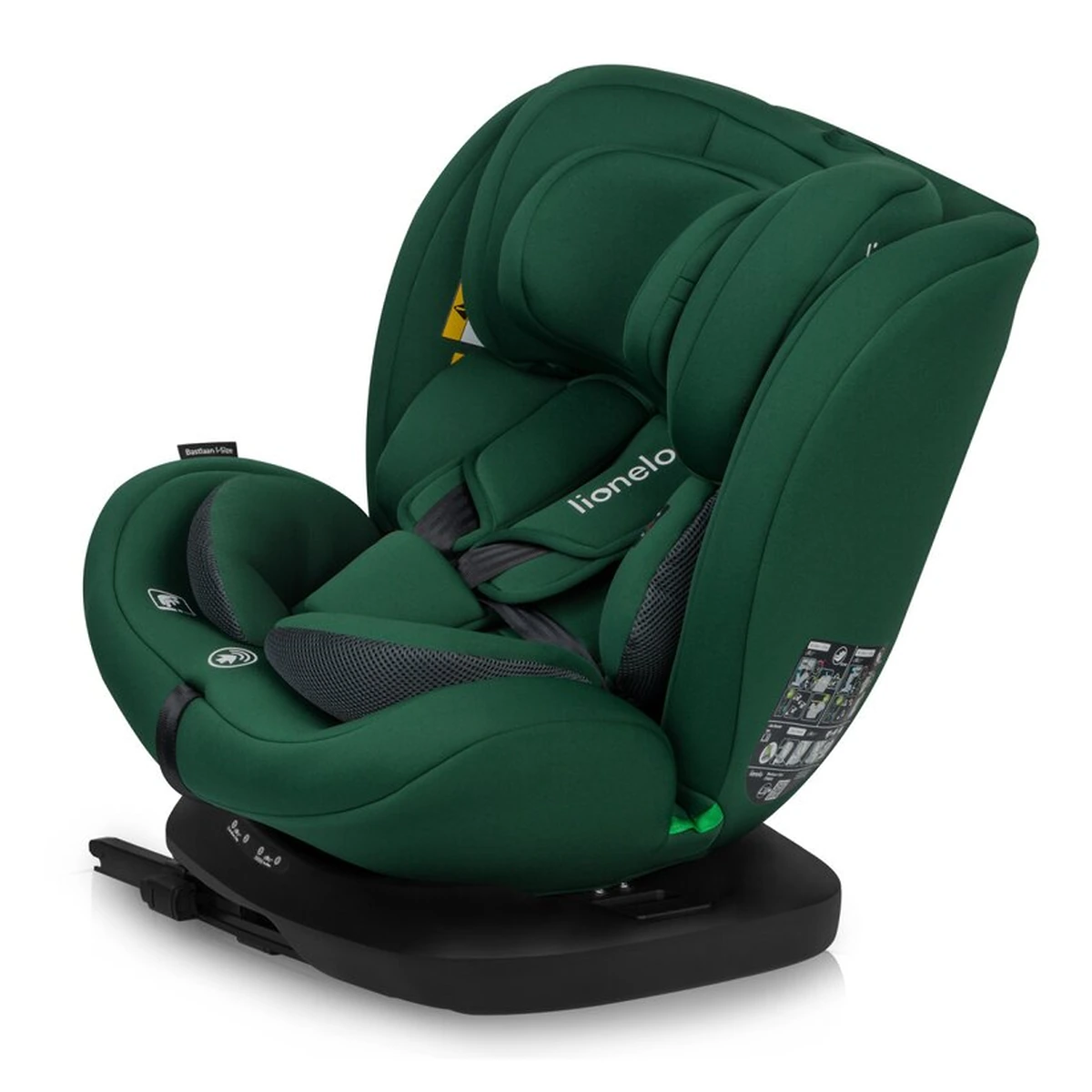 Scaun auto, Lionelo, Bastiaan i-Size, 4 in 1, Rotire 360 grade, 0-36 Kg, 40-150 cm, Isofix, Verde [5]