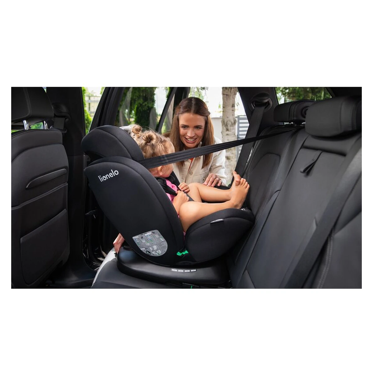 Scaun auto, Lionelo, Bastiaan i-Size, 4 in 1, Rotire 360 grade, 0-36 Kg, 40-150 cm, Isofix, Verde [21]