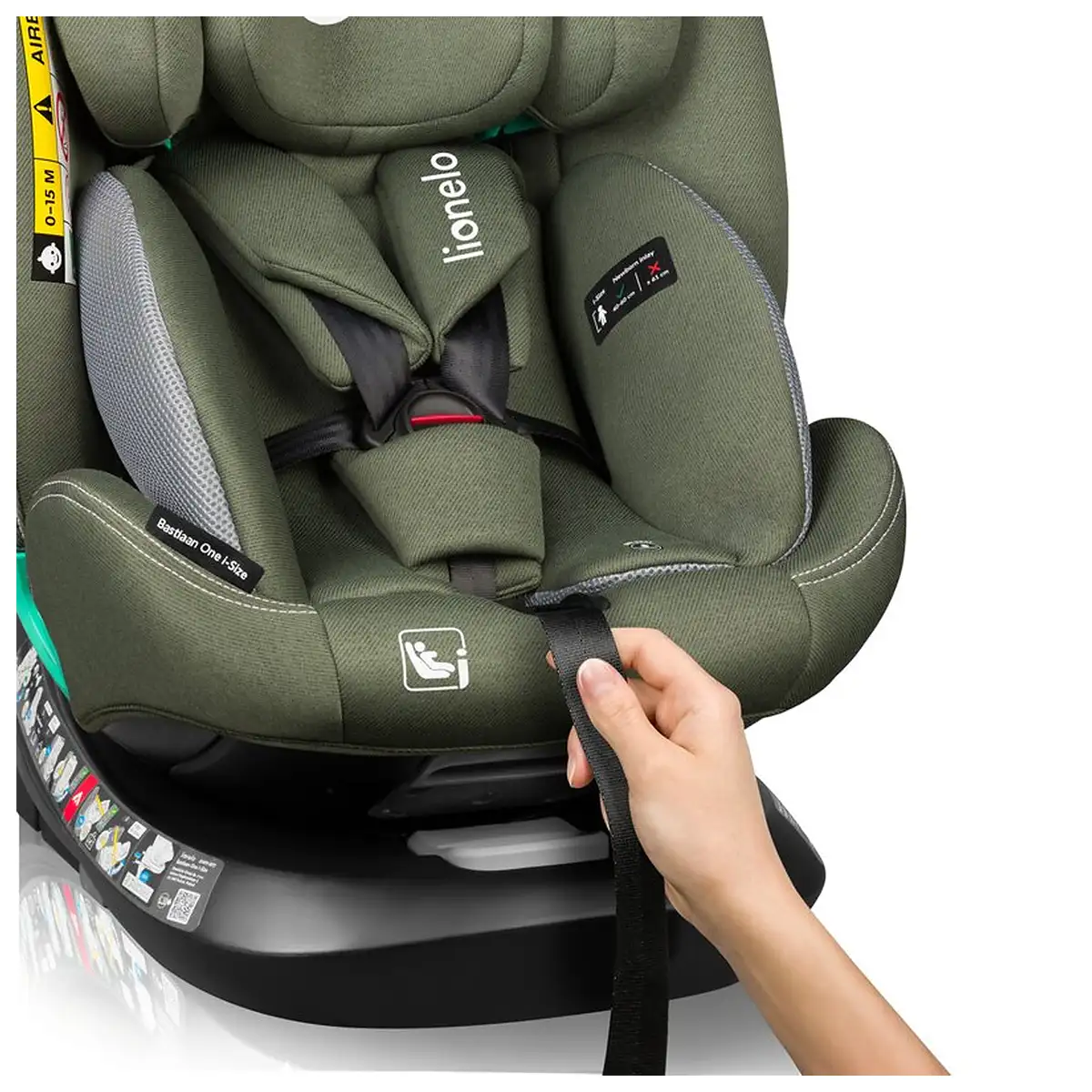 Scaun auto, Lionelo, Bastiaan One i-Size, 4 in 1, Protectie laterala, Cu spatar inclinabil in 4 pozitii, Cu tetiera [12]