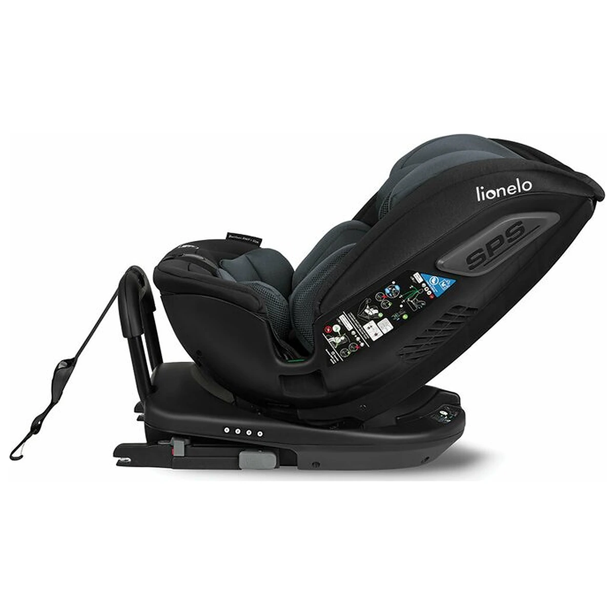 Scaun auto, Lionelo, Bastiaan RWF i-Size, Pozitie de somn, Protectie laterala, Rotire 360 grade, 0-36 Kg, Cu Isofix si [18]