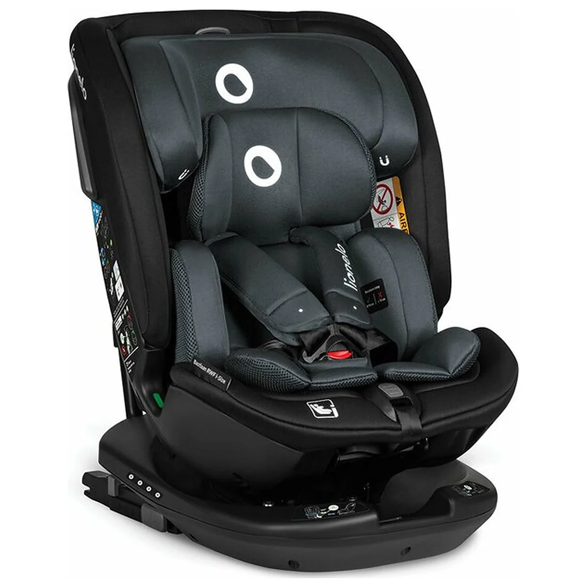 Scaun auto, Lionelo, Bastiaan RWF i-Size, Pozitie de somn, Protectie laterala, Rotire 360 grade, 0-36 Kg, Cu Isofix si [5]