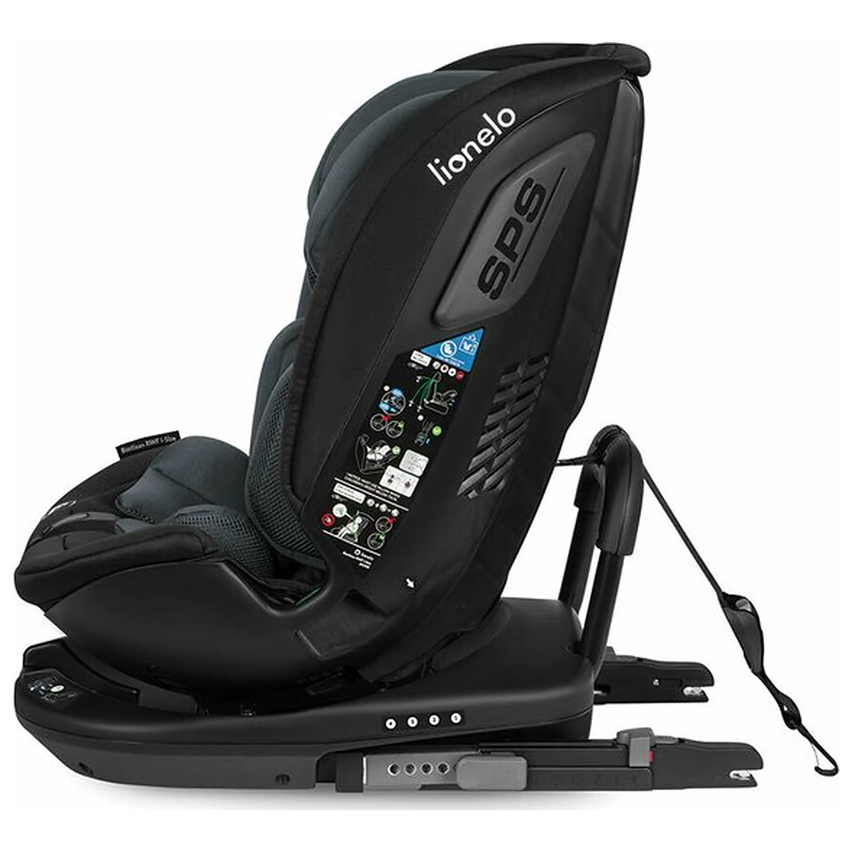 Scaun auto, Lionelo, Bastiaan RWF i-Size, Pozitie de somn, Protectie laterala, Rotire 360 grade, 0-36 Kg, Cu Isofix si [12]
