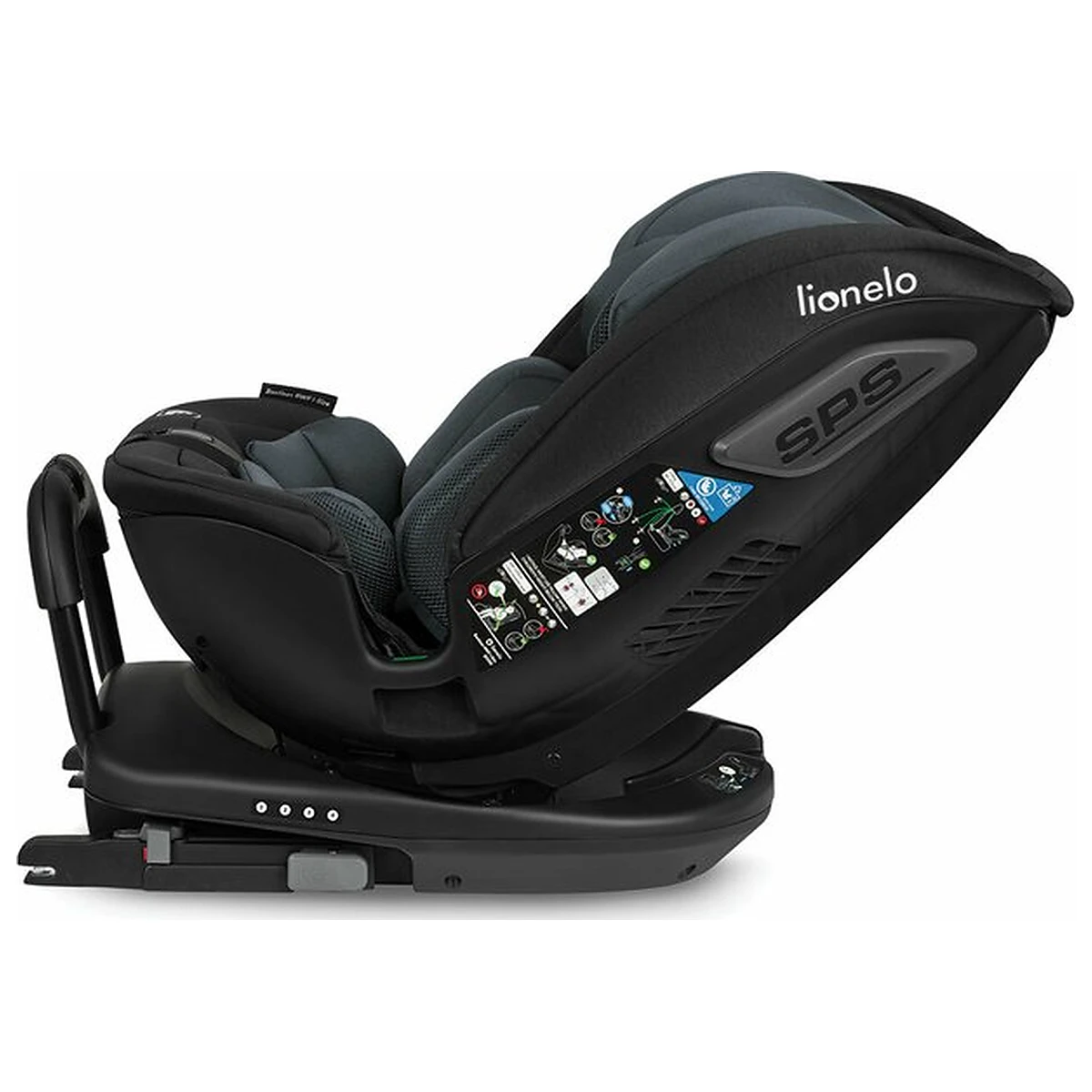 Scaun auto, Lionelo, Bastiaan RWF i-Size, Pozitie de somn, Protectie laterala, Rotire 360 grade, 0-36 Kg, Cu Isofix si [17]