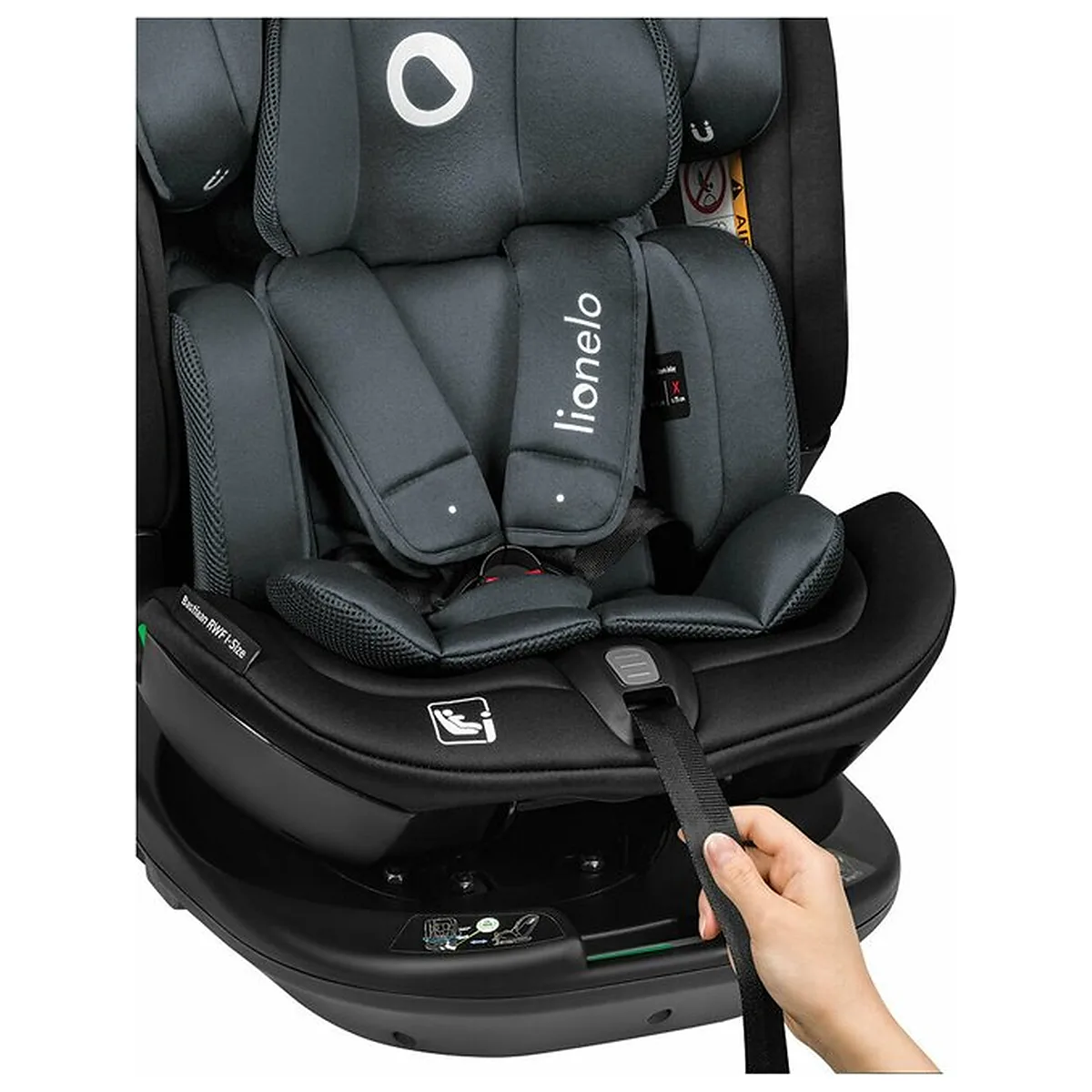 Scaun auto, Lionelo, Bastiaan RWF i-Size, Pozitie de somn, Protectie laterala, Rotire 360 grade, 0-36 Kg, Cu Isofix si [30]