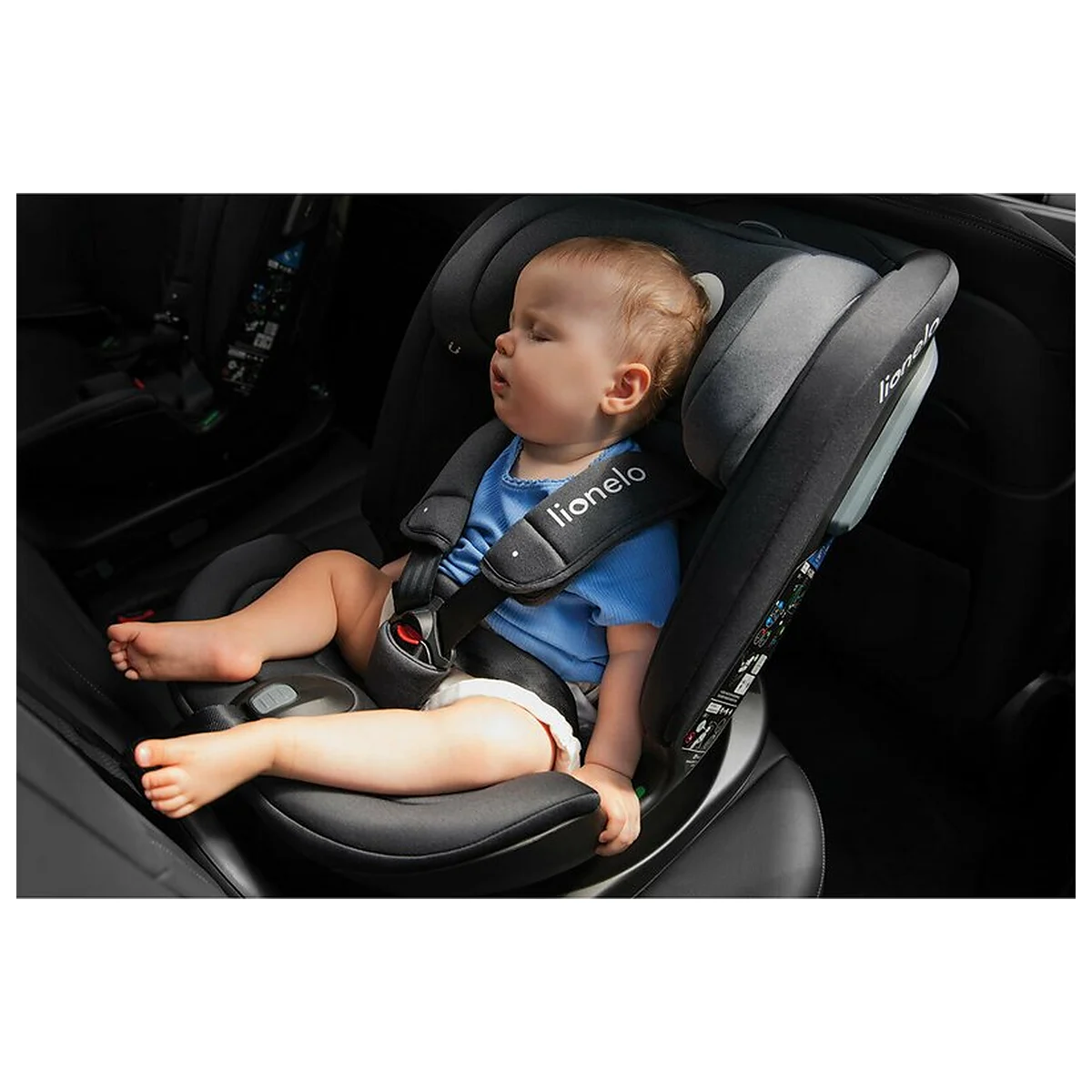 Scaun auto, Lionelo, Bastiaan RWF i-Size, Pozitie de somn, Protectie laterala, Rotire 360 grade, 0-36 Kg, Cu Isofix si [44]