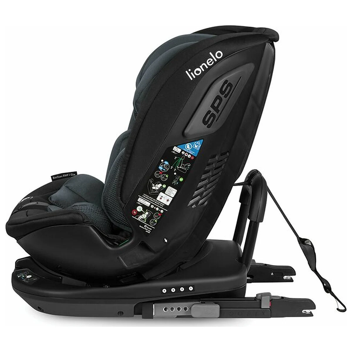 Scaun auto, Lionelo, Bastiaan RWF i-Size, Pozitie de somn, Protectie laterala, Rotire 360 grade, 0-36 Kg, Cu Isofix si [13]