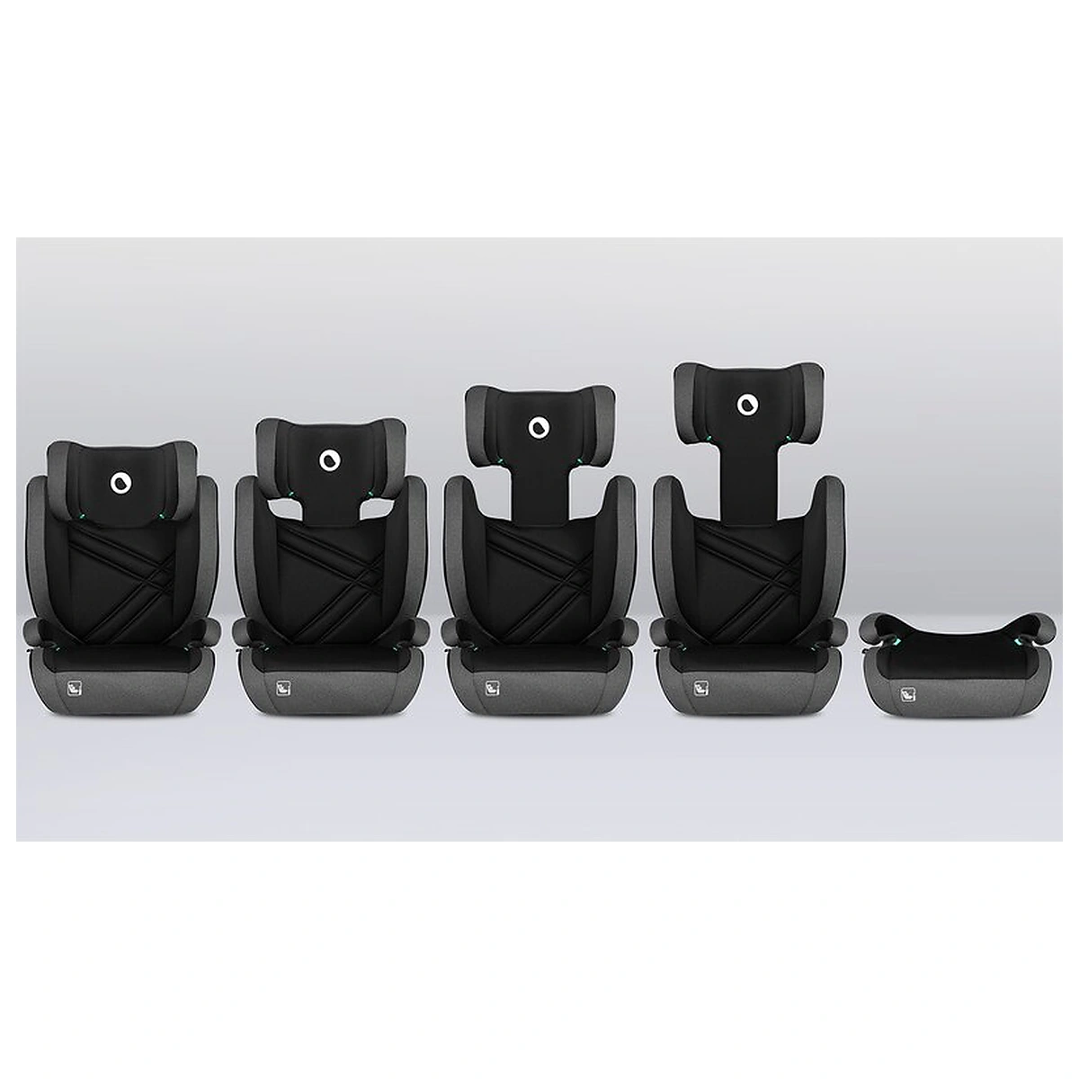 Scaun auto, Lionelo, Hugo i-Size, 100-150 cm, 4-12 ani, Gri [4]