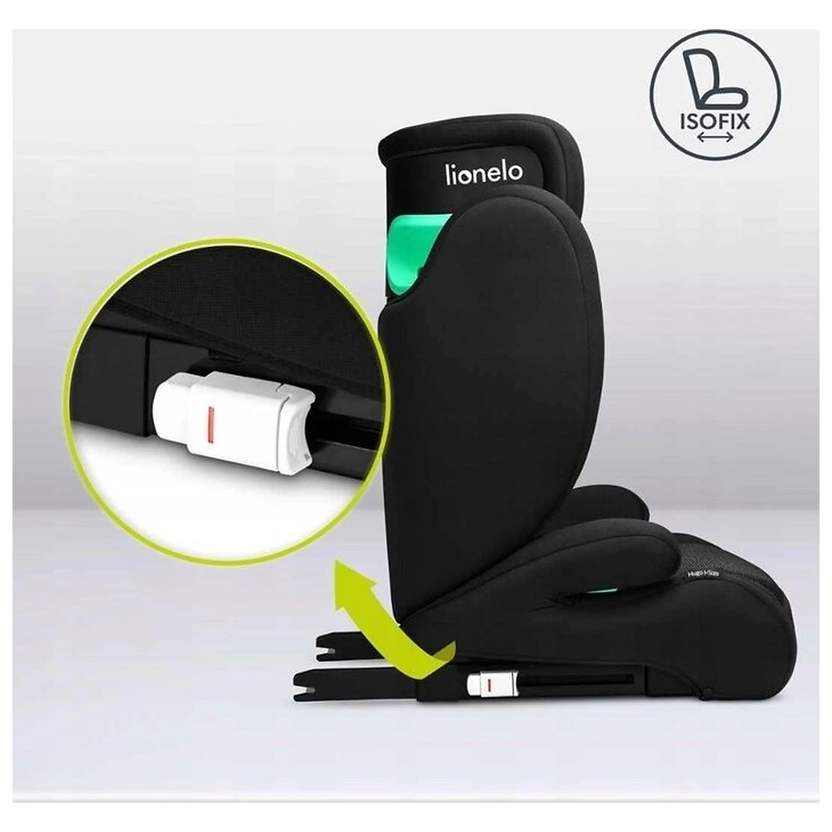 Scaun auto, Lionelo, Hugo i-Size, Universal, Orientare in directia sensului de mers, Reglabil, Conform standardului de [15]