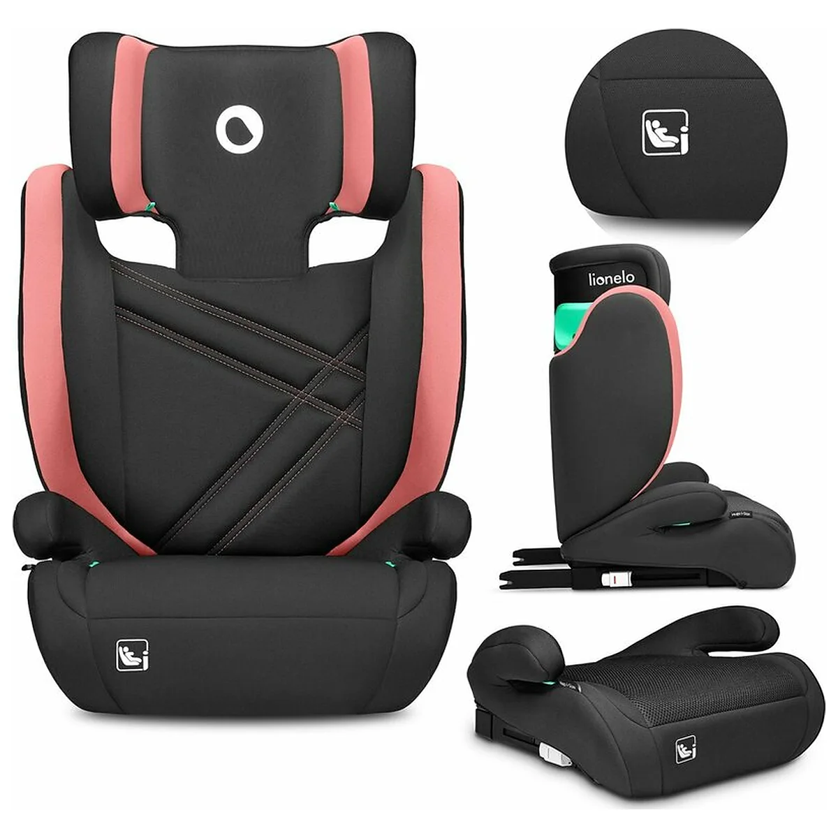 Scaun auto, Lionelo, Hugo i-Size, Universal, Orientare in directia sensului de mers, Reglabil, Conform standardului de [3]