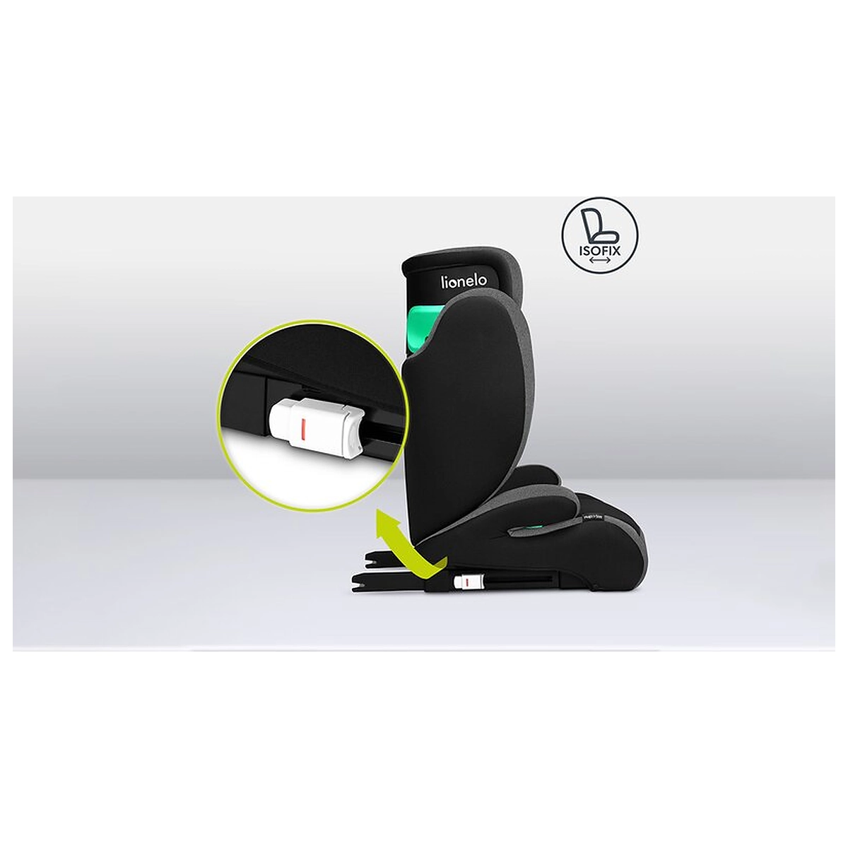 Scaun auto, Lionelo, Hugo i-Size, Universal, Orientare in directia sensului de mers, Reglabil, Conform standardului de [16]