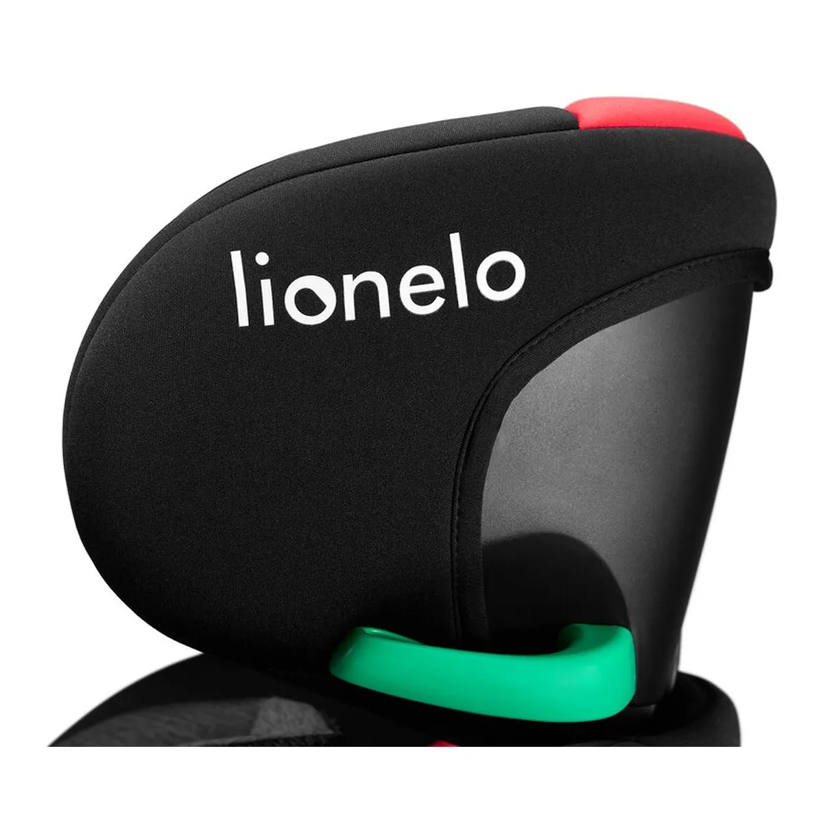 Scaun auto, Lionelo, i-Size Navy, 0-36 Kg, 40-150 cm, Cu isofix si picior de fixare, Protectie laterala, Rotire 360 grade, Negru/Rosu [28]