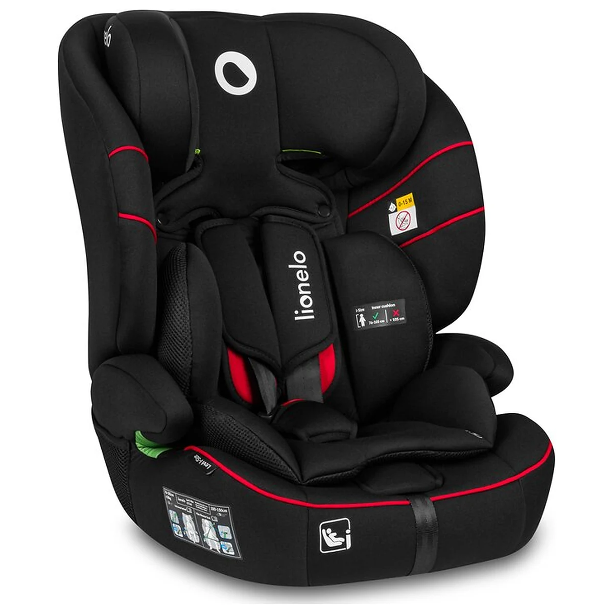 Scaun auto, Lionelo, Levi i-Size, Universal, Instalare FWF, Cu tetiera reglabila in 10 pozitii, Cu spatar detasabil, [3]