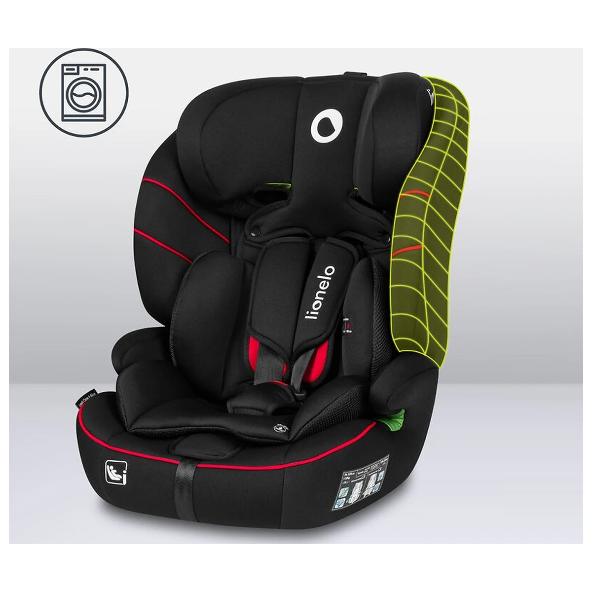 Scaun auto, Lionelo, Levi i-Size, Universal, Instalare FWF, Cu tetiera reglabila in 10 pozitii, Cu spatar detasabil, [16]