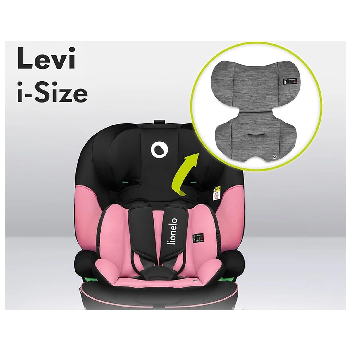 Scaun auto, Lionelo, Levi One i-Size, Universal, Instalare FWF, Cu tetiera reglabila in 10 pozitii, Cu spatar [16]