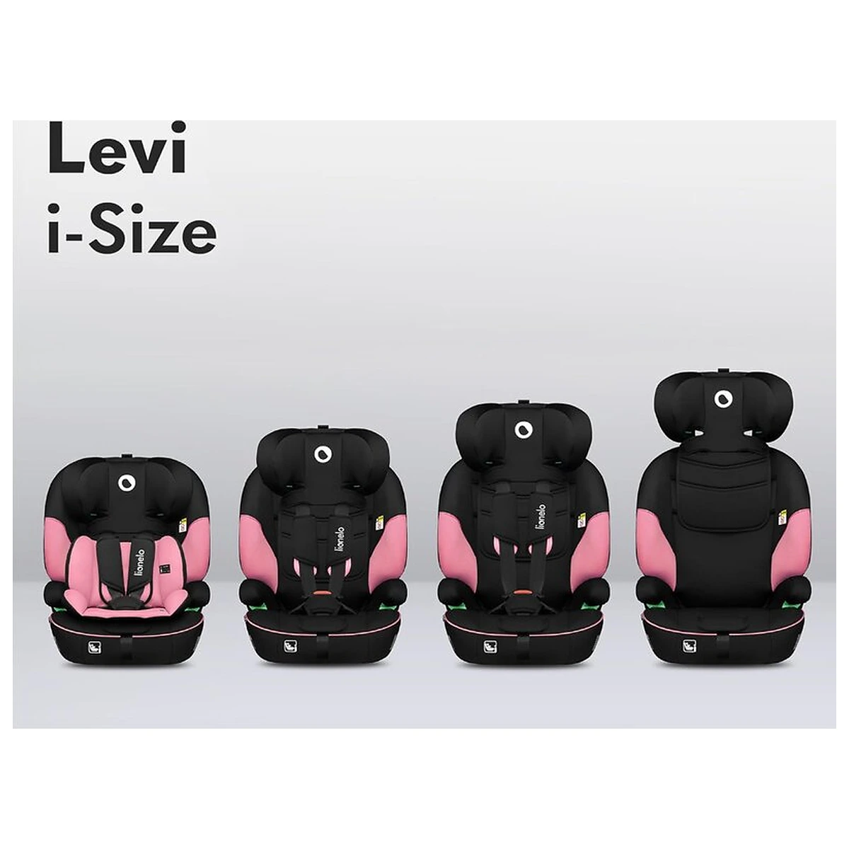 Scaun auto, Lionelo, Levi One i-Size, Universal, Instalare FWF, Cu tetiera reglabila in 10 pozitii, Cu spatar [12]
