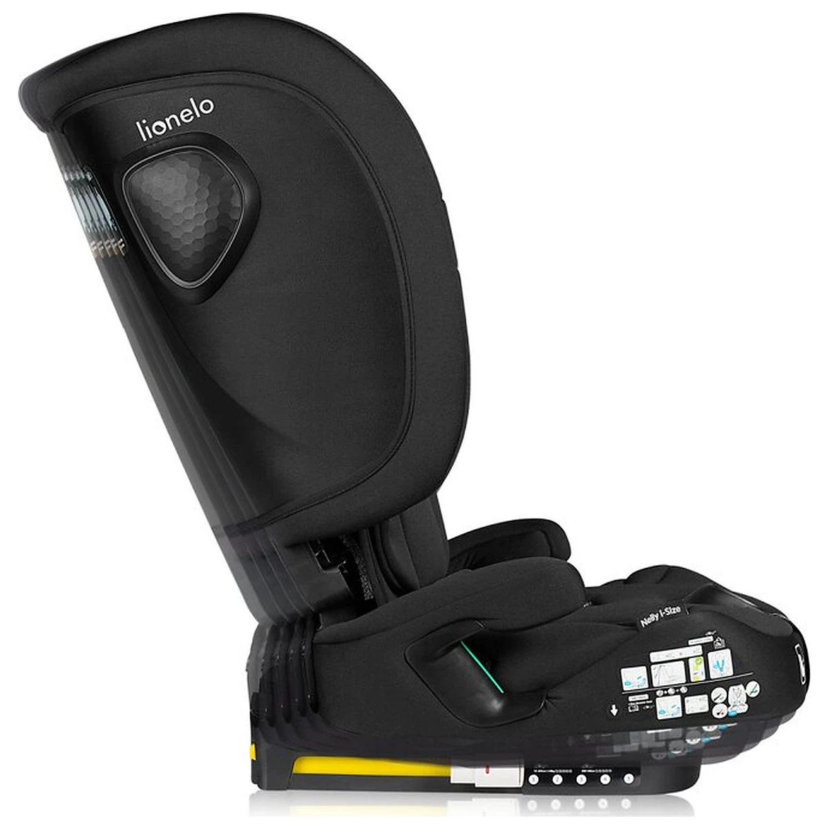Scaun auto pliabil, Lionelo, Nelly, i-Size, 76- 150 cm, Tetiera reglabila in 15 pozitii, Spatar reglabil in 4 pozitii, [19]