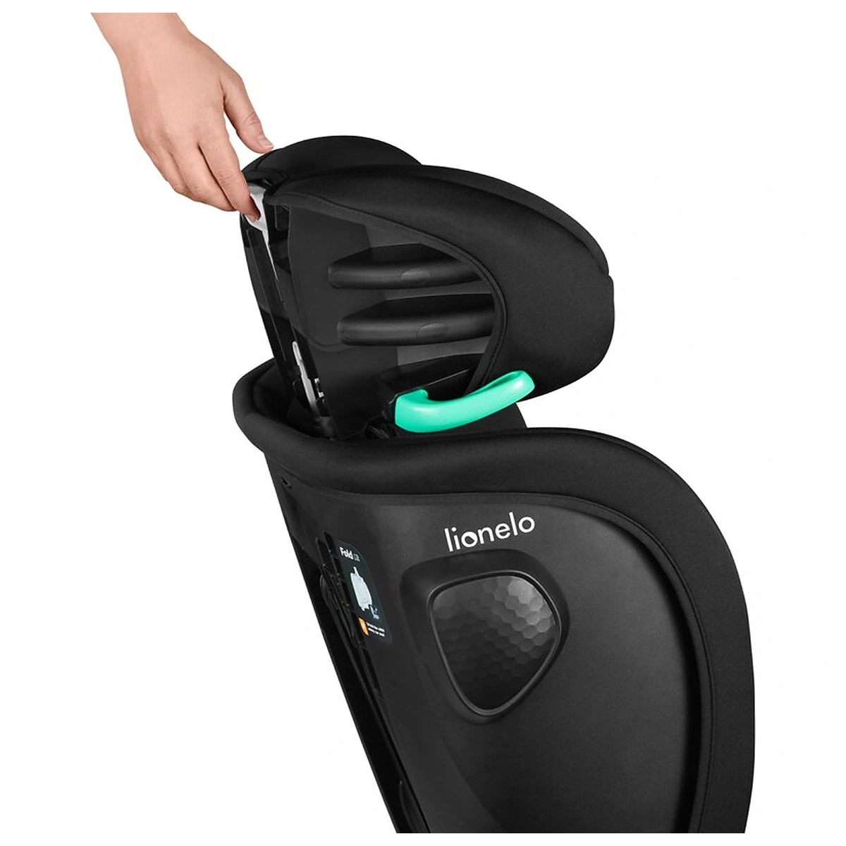 Scaun auto pliabil, Lionelo, Nelly, i-Size, 76- 150 cm, Tetiera reglabila in 15 pozitii, Spatar reglabil in 4 pozitii, [15]