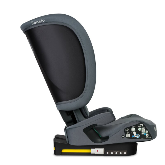 Scaun auto pliabil, Lionelo, Orin, i-Size, 100-150 cm, Isofix+Top Tether, Husa transport, Gri Grafit [16]