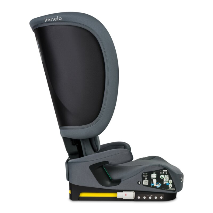Scaun auto pliabil, Lionelo, Orin, i-Size, 100-150 cm, Isofix+Top Tether, Husa transport, Gri Grafit [15]