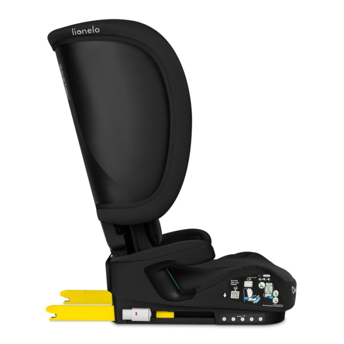Scaun auto pliabil, Lionelo, Orin, i-Size, 100-150 cm, Isofix+Top Tether, Husa transport, Negru Carbon [16]