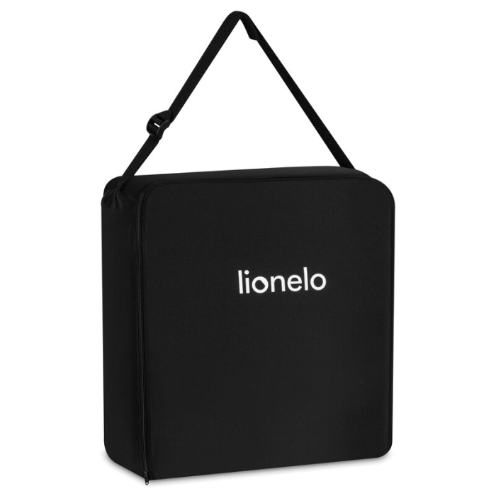 Scaun auto pliabil, Lionelo, Orin, i-Size, 100-150 cm, Isofix+Top Tether, Husa transport, Negru Carbon [23]