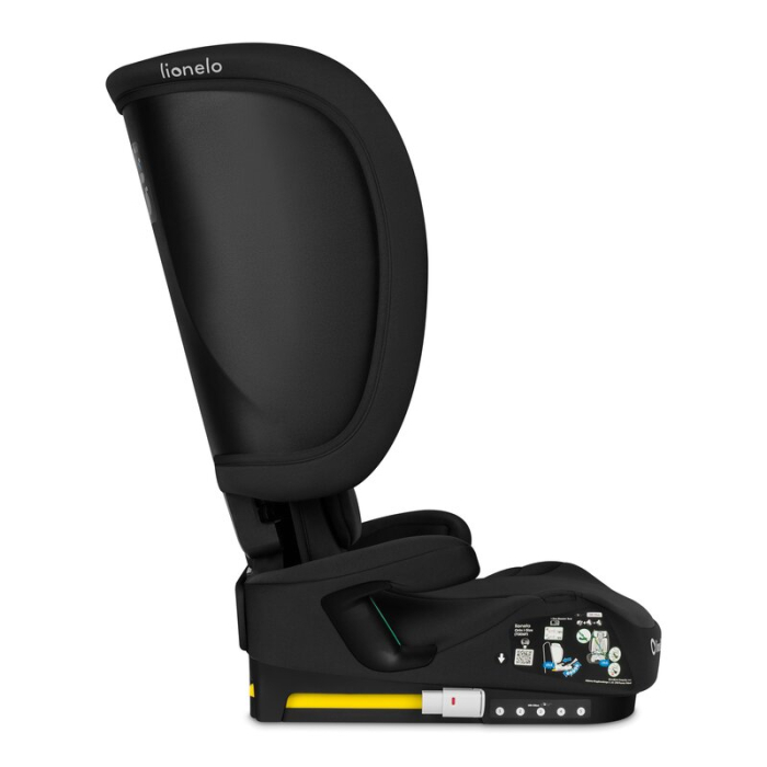 Scaun auto pliabil, Lionelo, Orin, i-Size, 100-150 cm, Isofix+Top Tether, Husa transport, Negru Carbon [17]