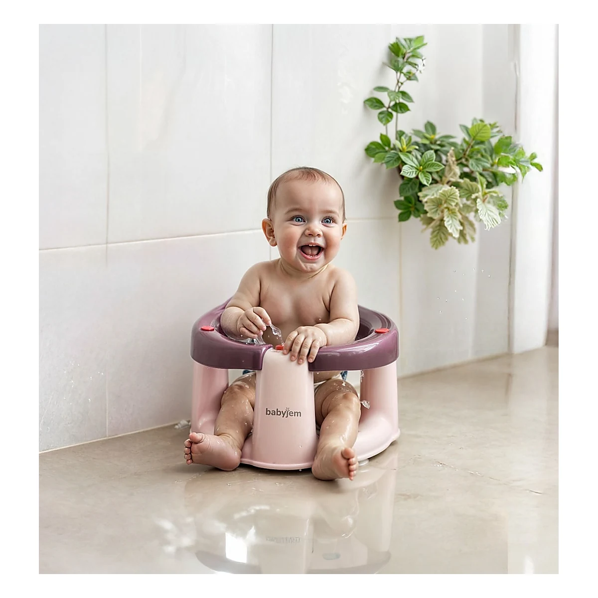 Scaun de baie bebelusi Bath and Feeding BabyJem, mov 6 luni [4]