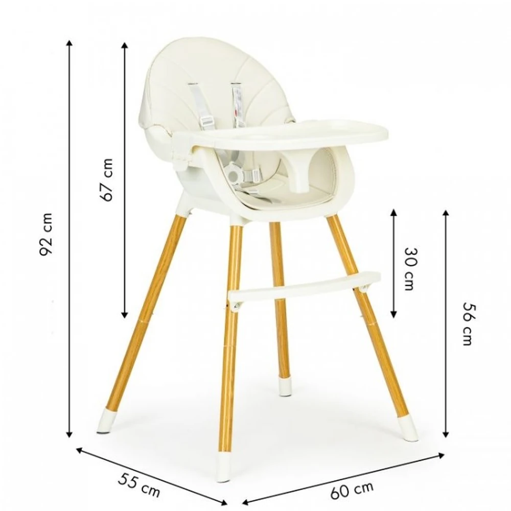 Scaun de masa 2 in 1 - Bej [6]