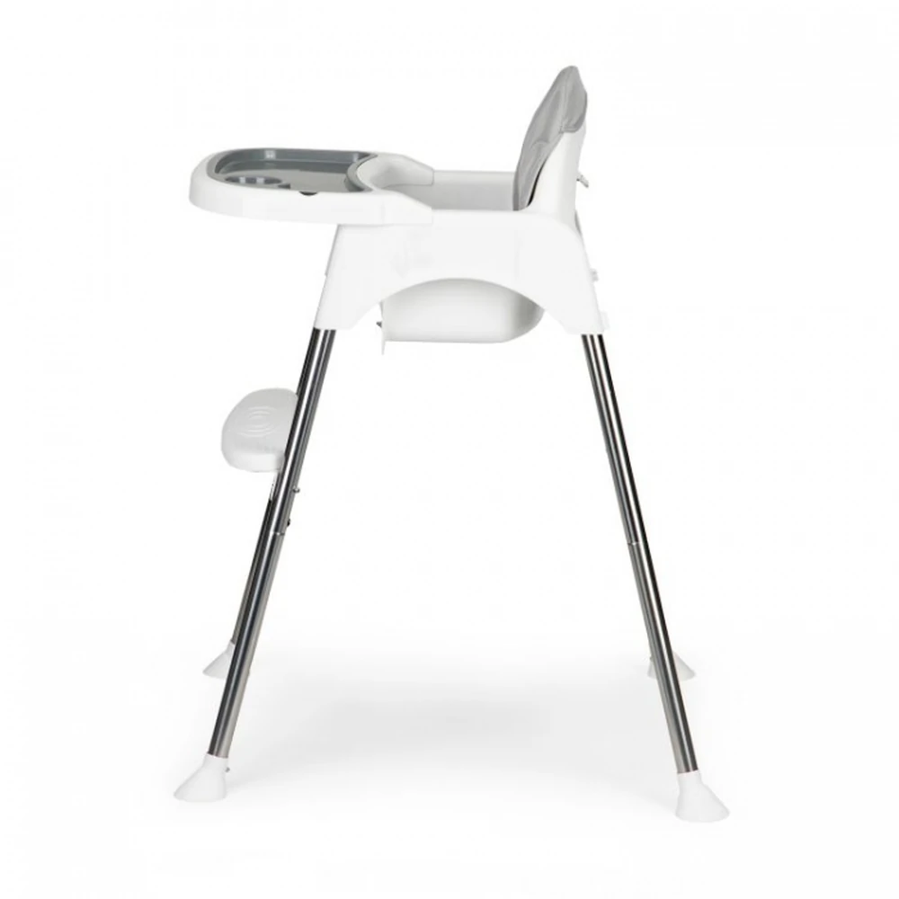 Scaun de masa 2 in 1 cu tapiterie Ecotoys HC-135C - Alb [2]