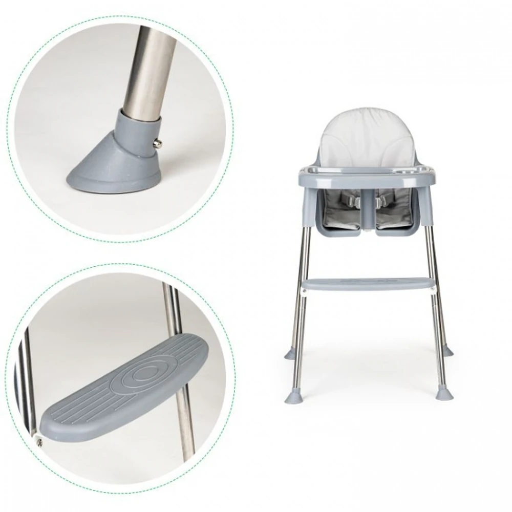 Scaun De Masa 2 In 1 Cu Tapiterie Ecotoys Hc-135c - Gri [6]