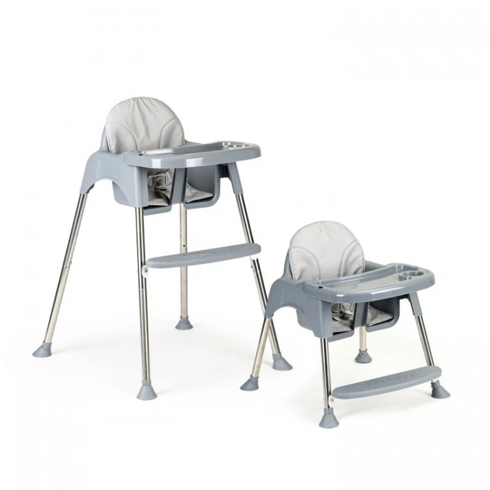 Scaun De Masa 2 In 1 Cu Tapiterie Ecotoys Hc-135c - Gri [10]