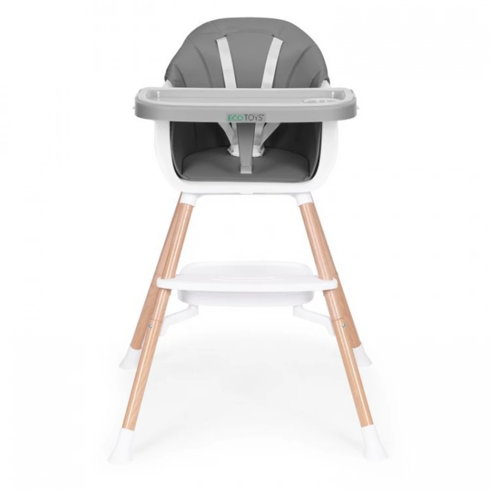 Scaun de masa 2 in 1 Ecotoys - Gri [3]