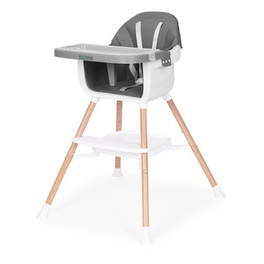 Scaun de masa 2 in 1 Ecotoys - Gri [4]