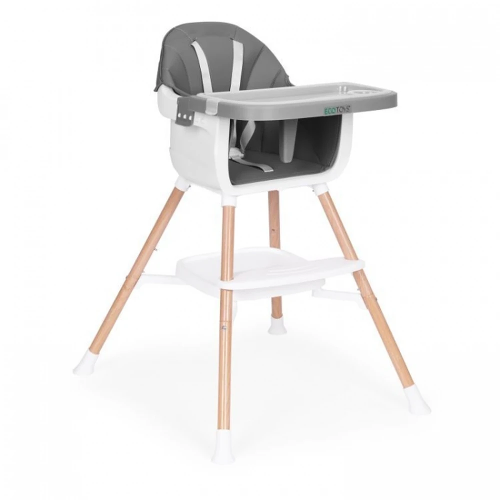 Scaun de masa 2 in 1 Ecotoys - Gri [1]