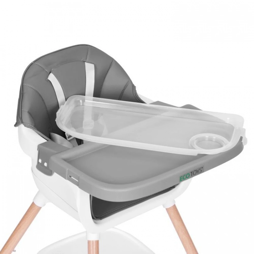 Scaun de masa 2 in 1 Ecotoys - Gri [6]