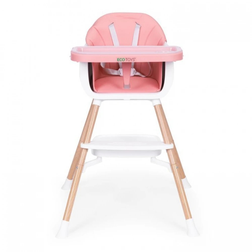 Scaun de masa 2 in 1 Ecotoys - Roz [3]
