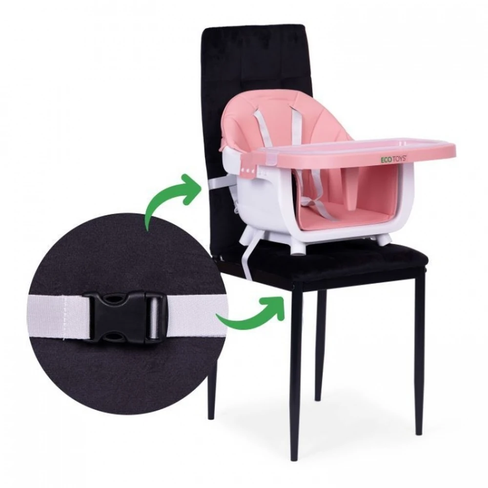 Scaun de masa 2 in 1 Ecotoys - Roz [8]