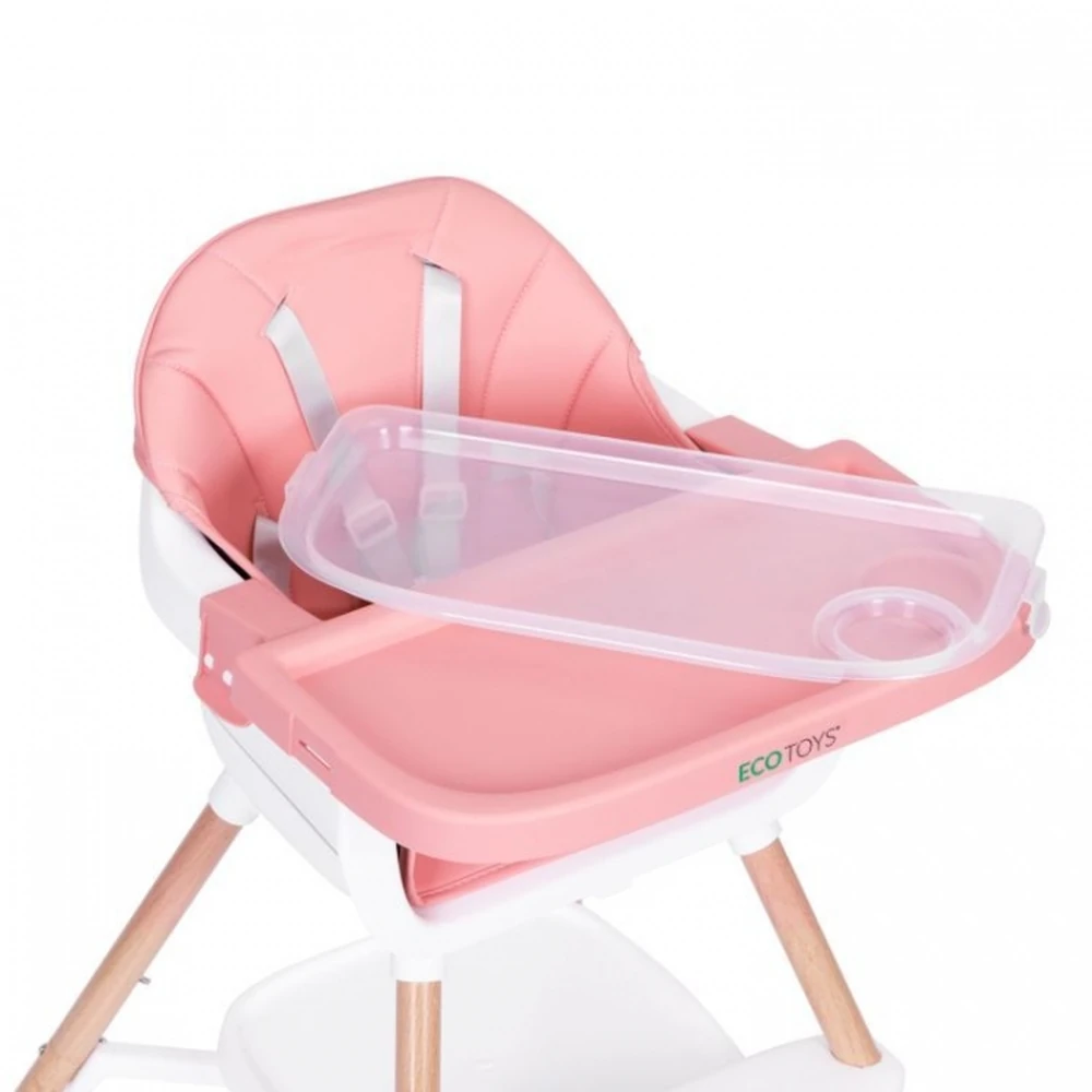 Scaun de masa 2 in 1 Ecotoys - Roz [6]