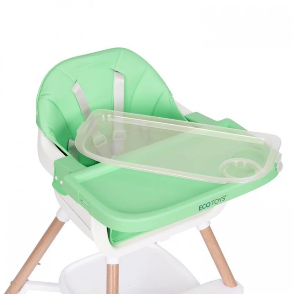 Scaun de masa 2 in 1 Ecotoys - Verde [6]