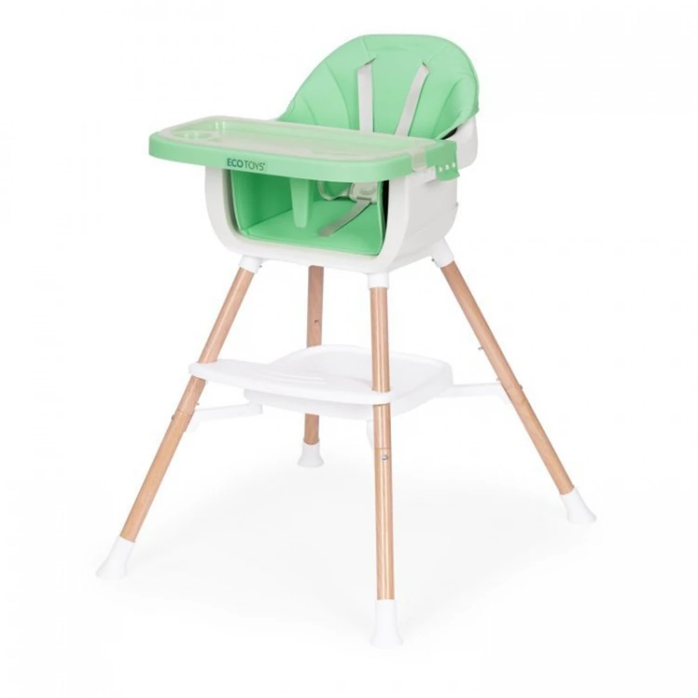 Scaun de masa 2 in 1 Ecotoys - Verde [4]