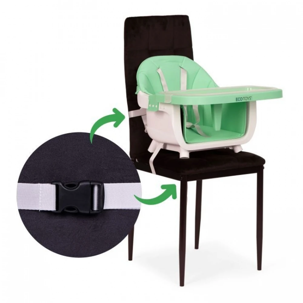 Scaun de masa 2 in 1 Ecotoys - Verde [8]