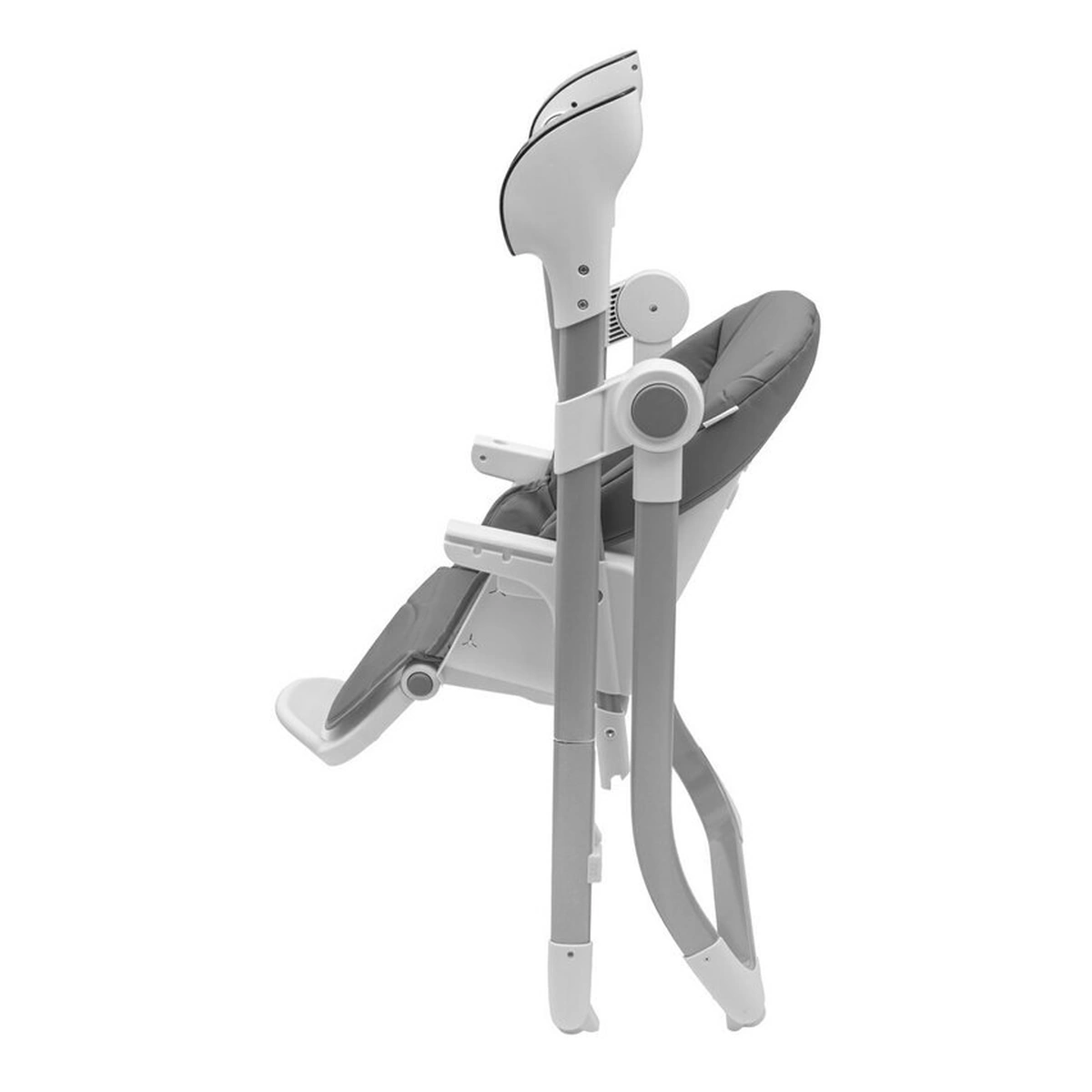 Scaun de masa 2 in 1, New Baby, Smart, leagan pentru copii, telecomanda, 5 viteze de leganare, melodii si jucarii, 0-36 luni, Grey [6]