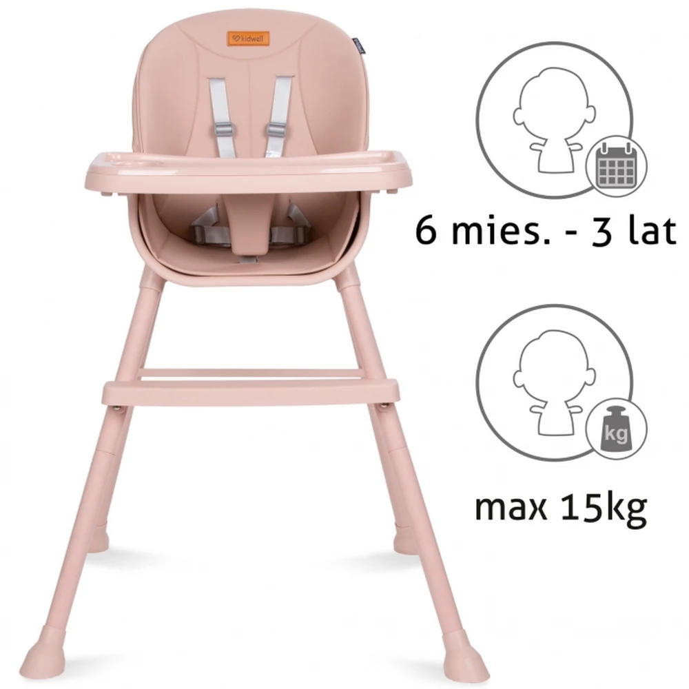 Scaun de masa 4 in 1 Kidwell EATAN Pink [5]