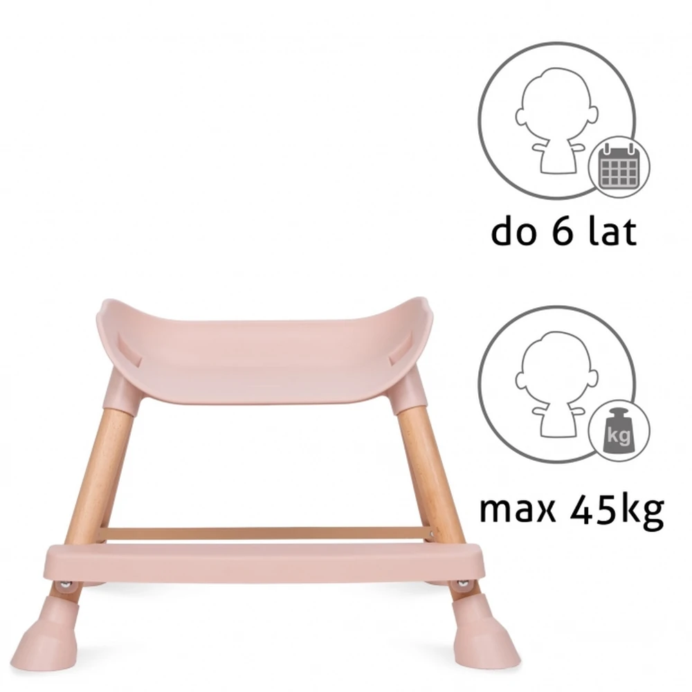 Scaun de masa 4 in 1 Kidwell EATAN Wood Pink [6]